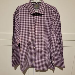 Thomas Dean Button Up Dress Shirt Size 8